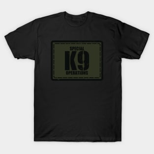 K9 Special Operations Subdued Patch (Distressed) T-Shirt